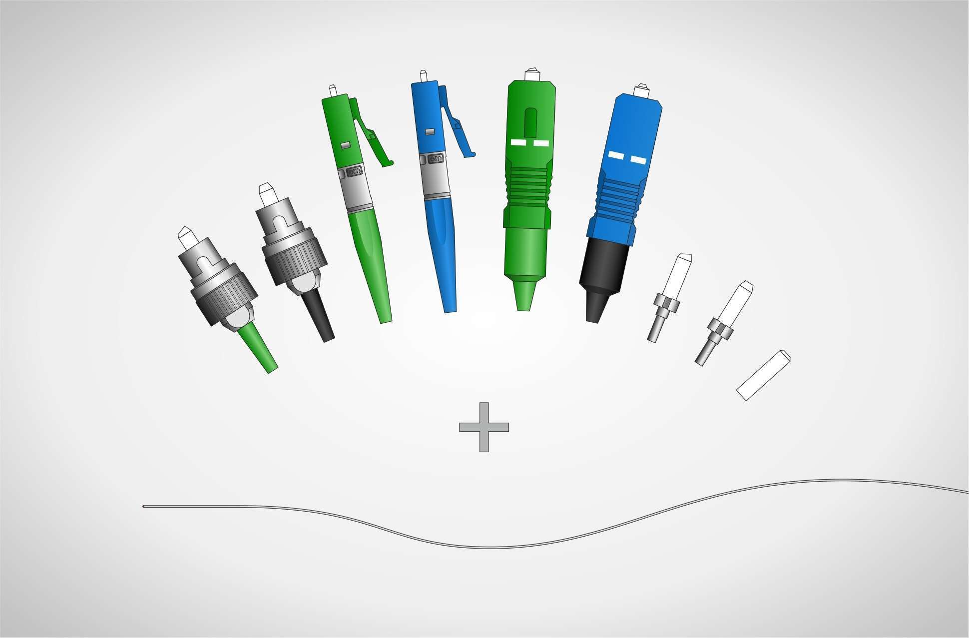 Konfigurierbares Patchkabel ohne Schutzmantel