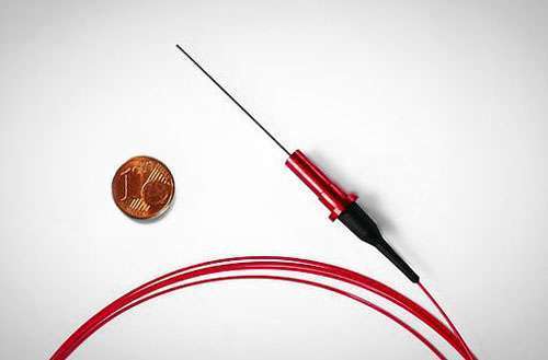 Faseroptische Sonde mit Cent-Stück